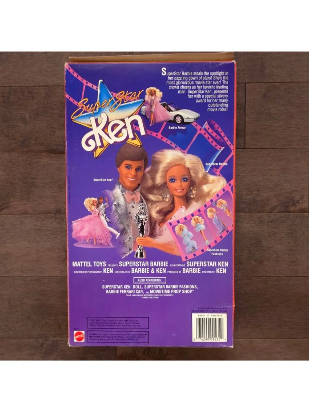 Super Star Ken 1988 Award Winning Barbie Boyfriend Movie Star NRFB Mattel - Picture 6 of 8